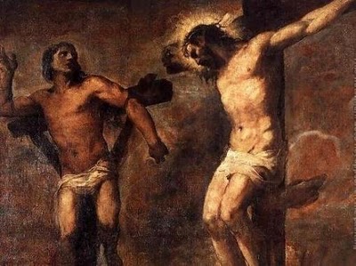 Christ and the Good Thief (c. 1566), by Titian (1490-1576) (Public domain)