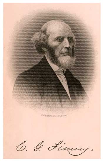 Charles G Finney Lithograph  (Frontispiece from Memoirs of Charles G. Finney by Himself, New York: A.S. Barnes & Company, 1876)